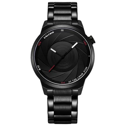 Big case fashion black tech students watch teenage wristwatch