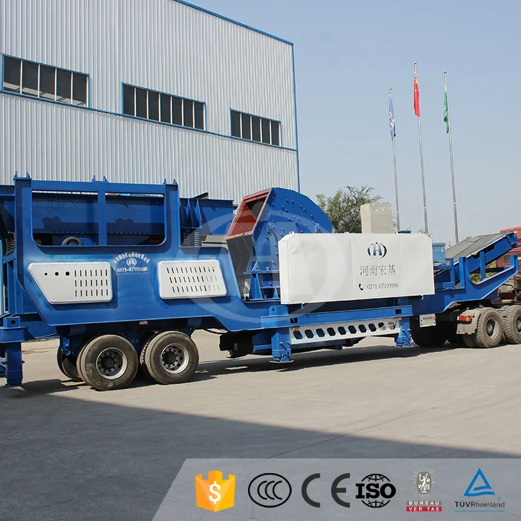 Portable Impact Sand Washing Mobile Stone Crusher Plant