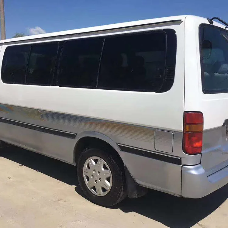  2008 оригинальный японский бывший в употреблении мини-автобус Hiace 18 сидений ручной бензиновый