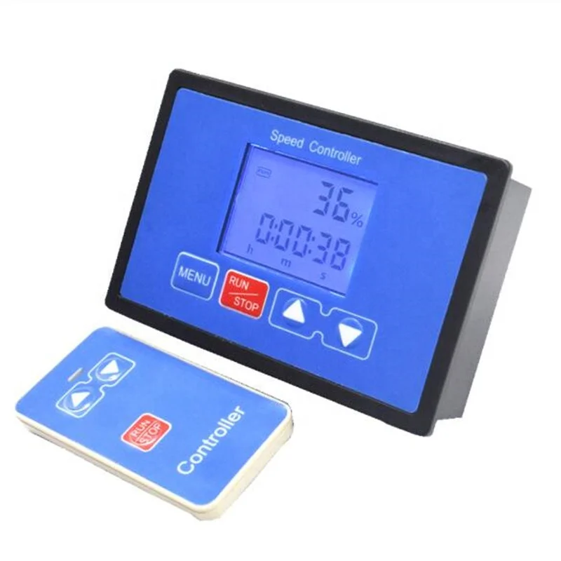 ШИМ контроллер скорости двигателя постоянного тока, таймер, дистанционное управление, ЖК умный цифровой дисплей, 0 ~ 100% тахометр, регулируемый 30 А, 12 В, 24 В, 36 В, 48 В
