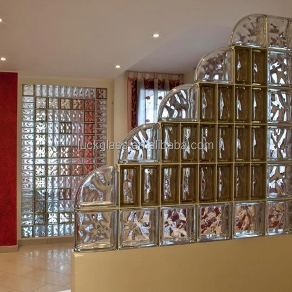  Стеклянный блок полые стеклянные кирпичи прозрачные для строительных деталей стены