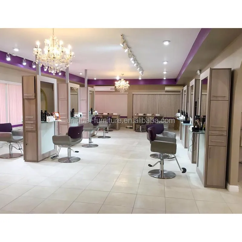 Деревянная стильная станция для парикмахерской зеркальная станция с выдвижным ящиком