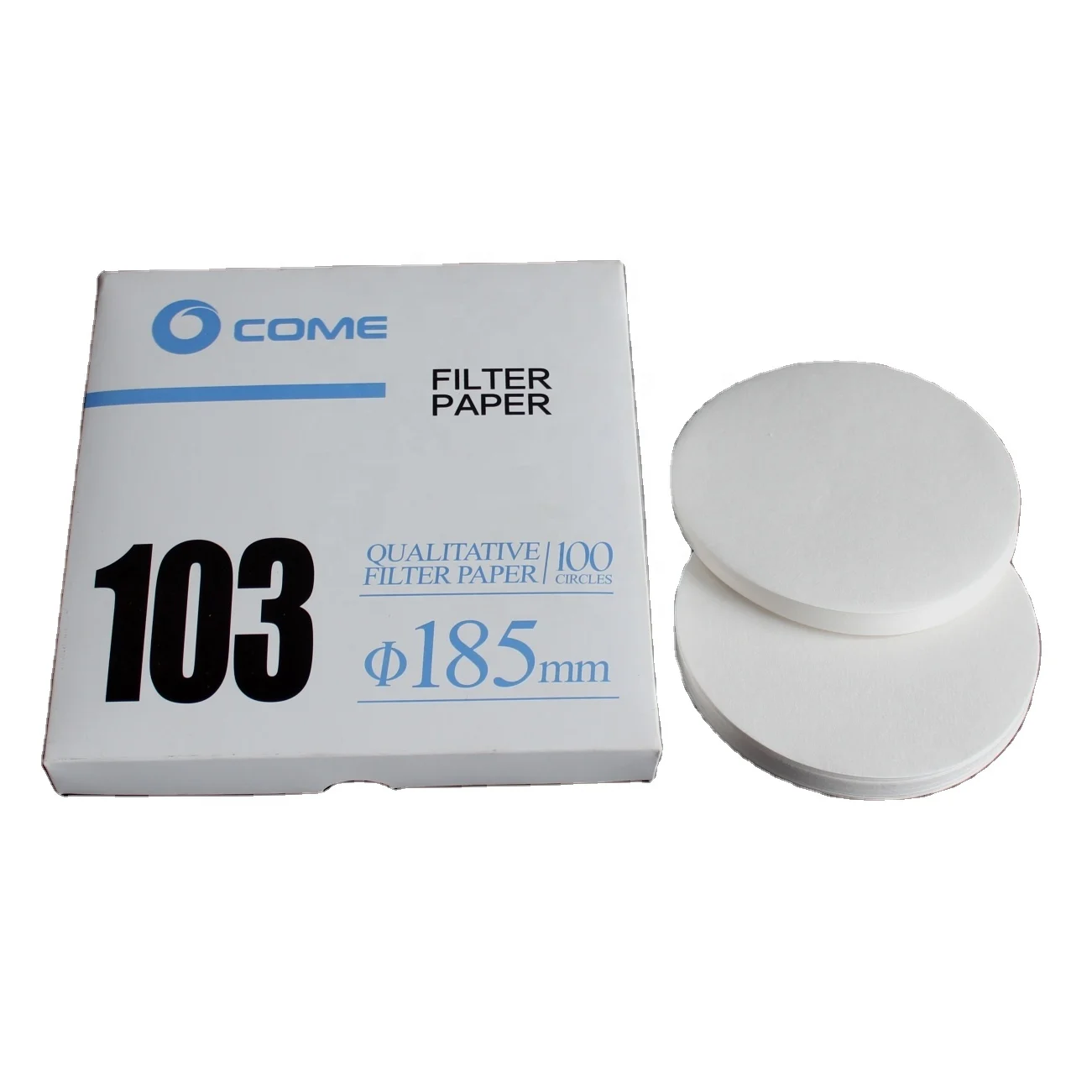 Top quality folded lab filter papers 185mm