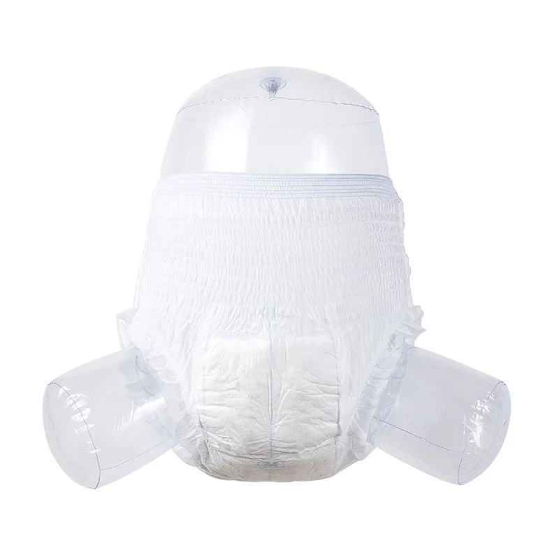 Original equipment manufacturer custom pattern LOGO print disposable absorbent panties adult diapers plastic pants