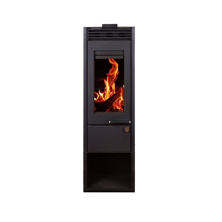 Compact 3 Sided Glass Biomass Wood Burning Stove Fire Heaters Wood Fireplace Burner for Home Use