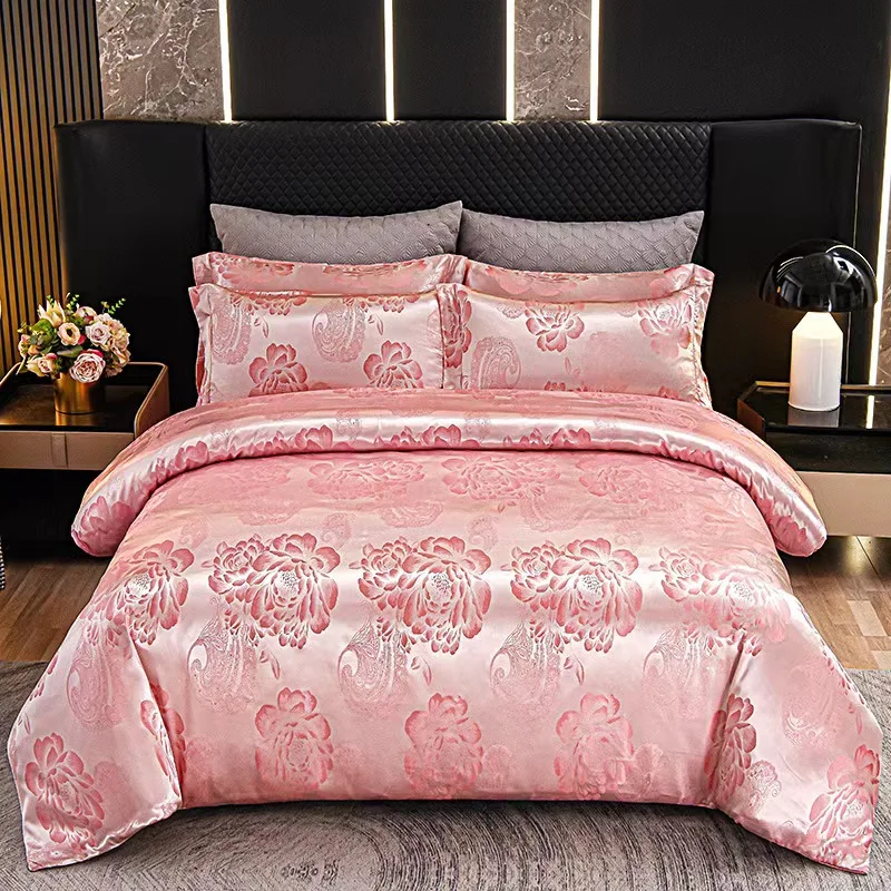 Wholesale Hot Selling 4 Pcs Luxury Hotel Cotton Bedding Sets Duvet Cover Set