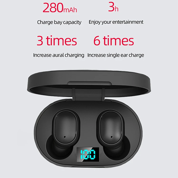  2021 Earphone In Ear Wireless Earbuds mi airdots TWS E6s with OEM service made in china