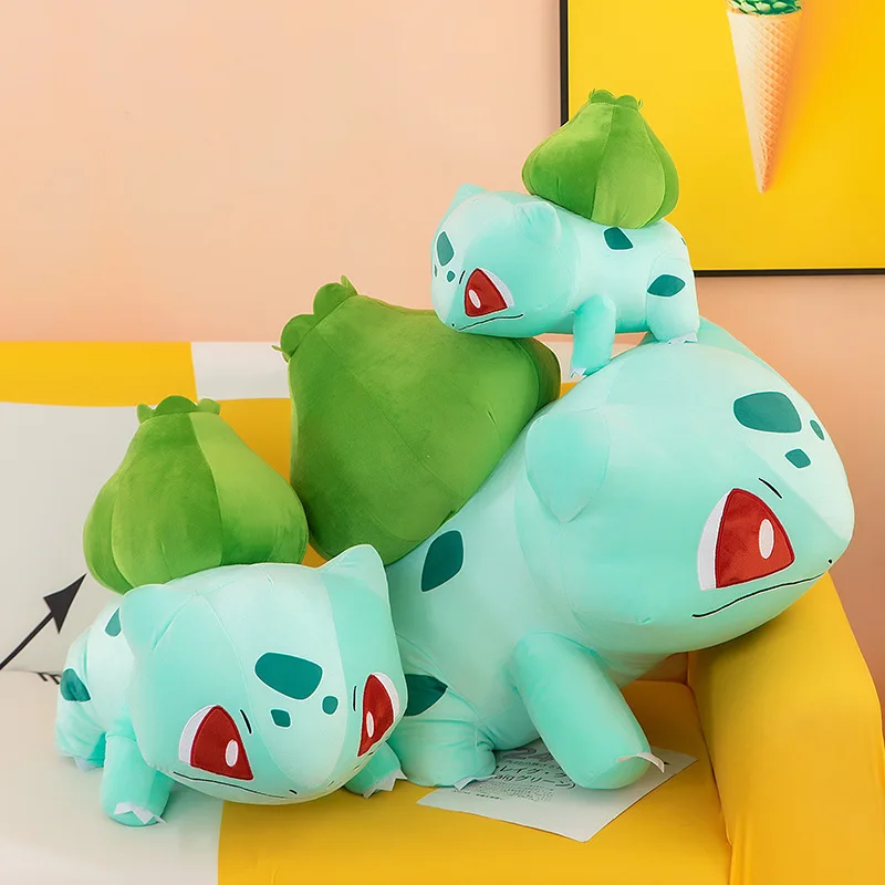 Lemon 35/45/60cm Pokemoned Anime Plush Toys Bulbasaur Venusaur Dolls Cute Cartoon Soft Stuffed Animal Toy For Children