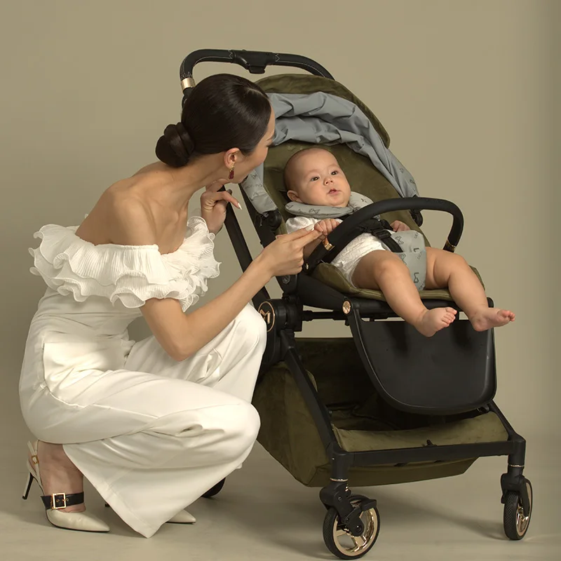 DEARMOM en 1888 custom made  inflatable portable baby stroller pram with 3 in 1 car seat
