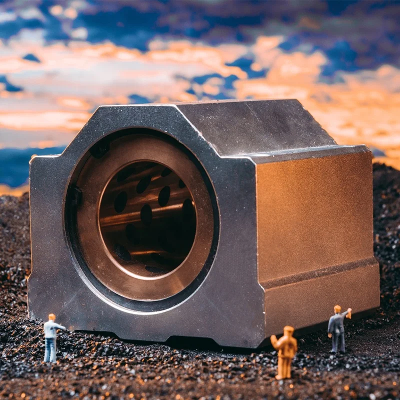 ISO9001 RoHS  Pillow Block  SCS/SBR Aluminum Seat Oil-free bushing Graphite Copper Sleeve Bushing Sliding Linear Bearing Bush
