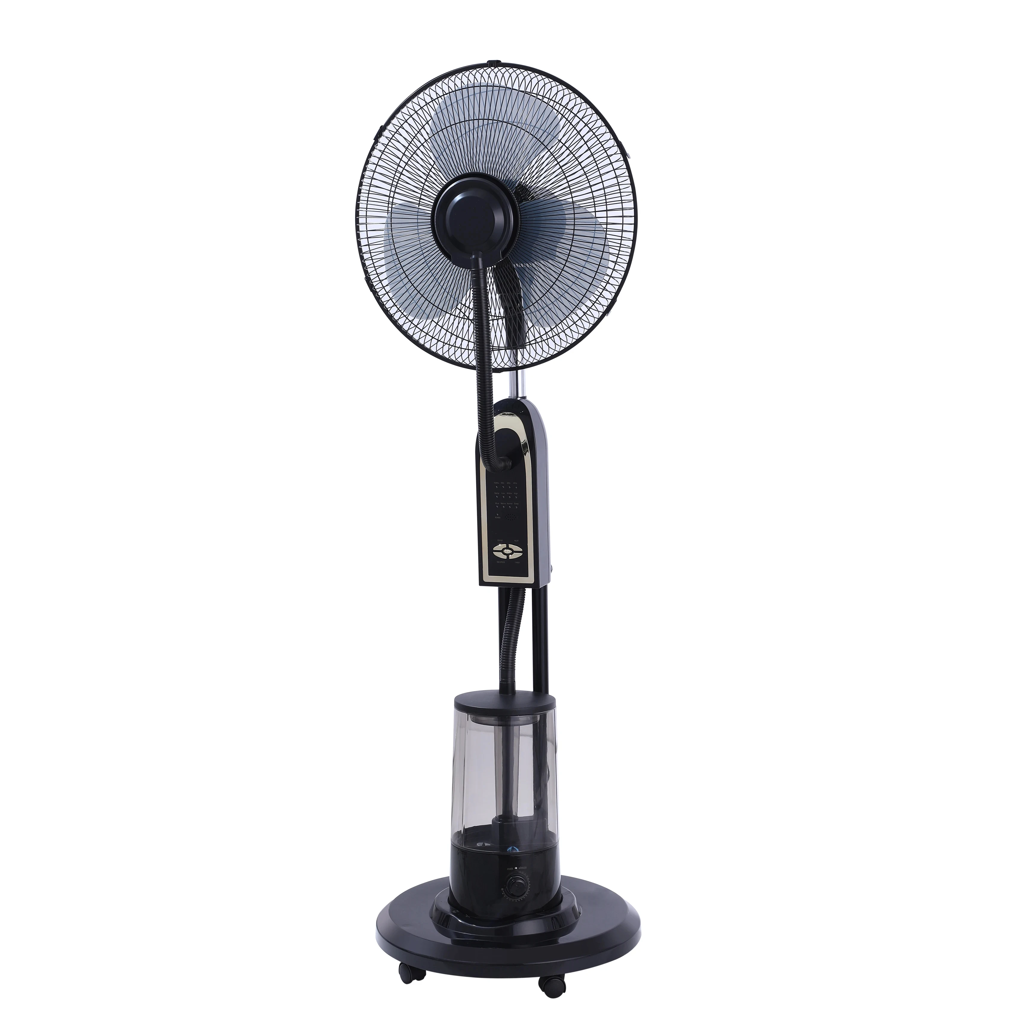 hot sell  16 inches  Remote water mist fan spray household mist fan