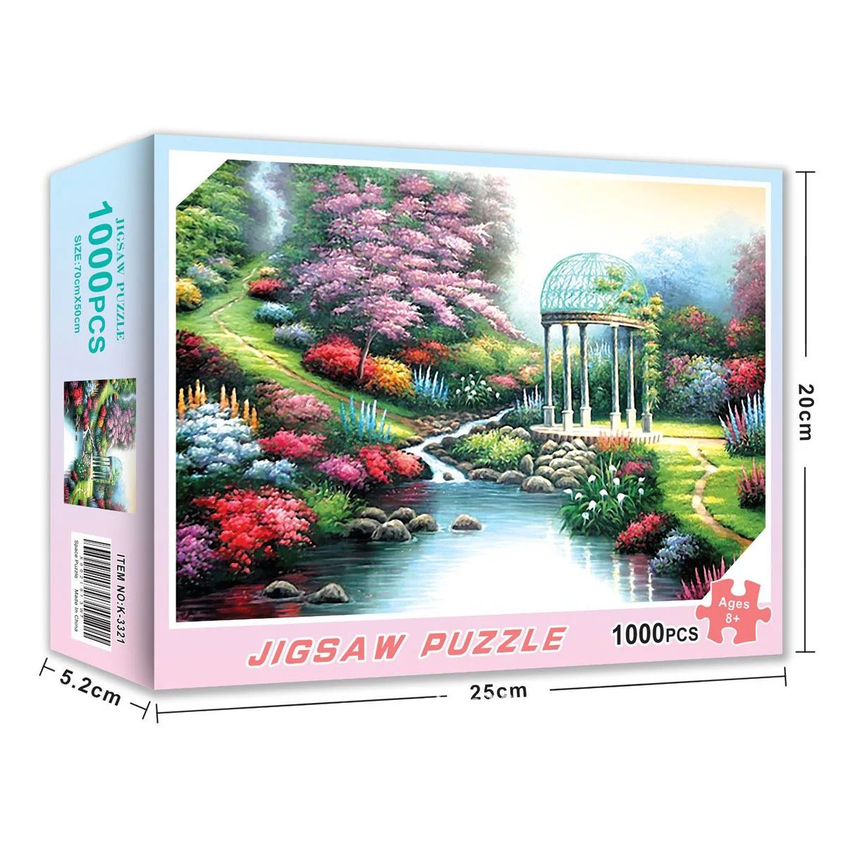 High quality eco-friendly paper puzzle toys for christmas gift 1000pcs