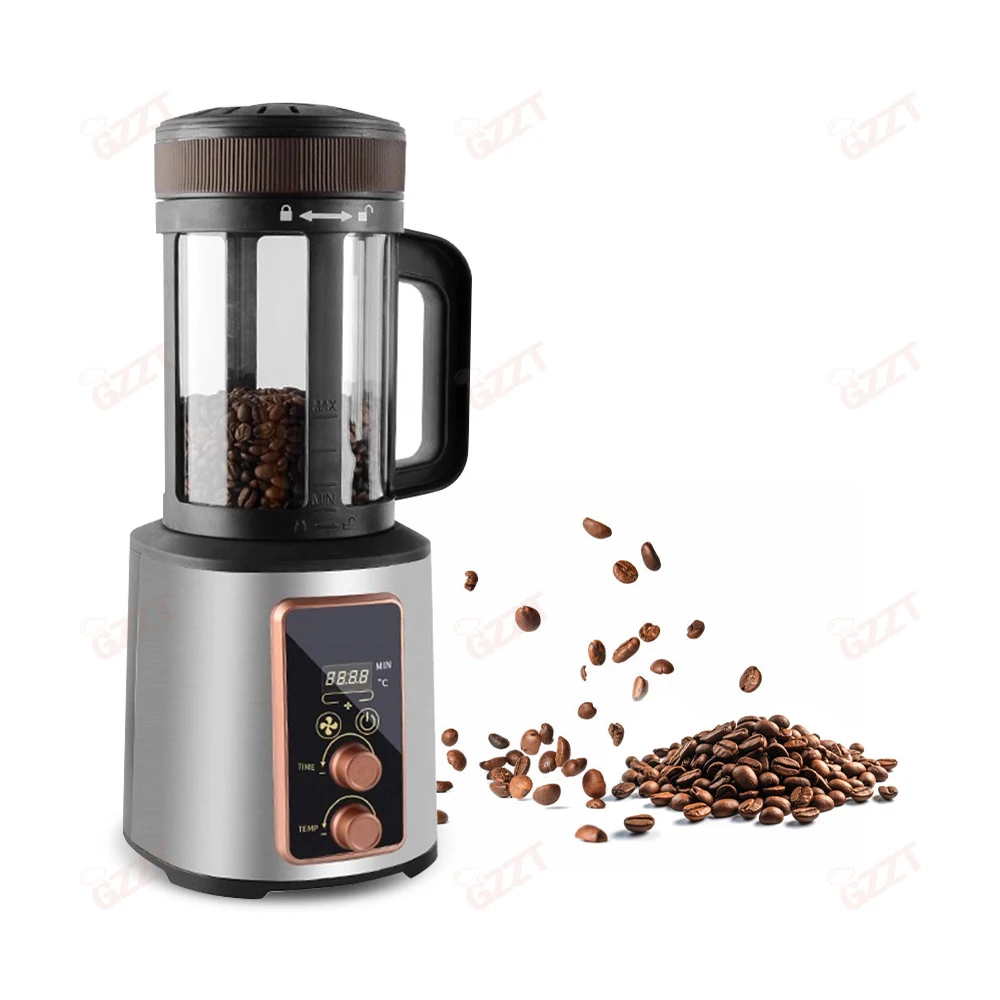 400G Electric Air Coffee Roaster Home Coffee Bean Roaster Time/Temperature/Wind Control Coffee Roasting Machine