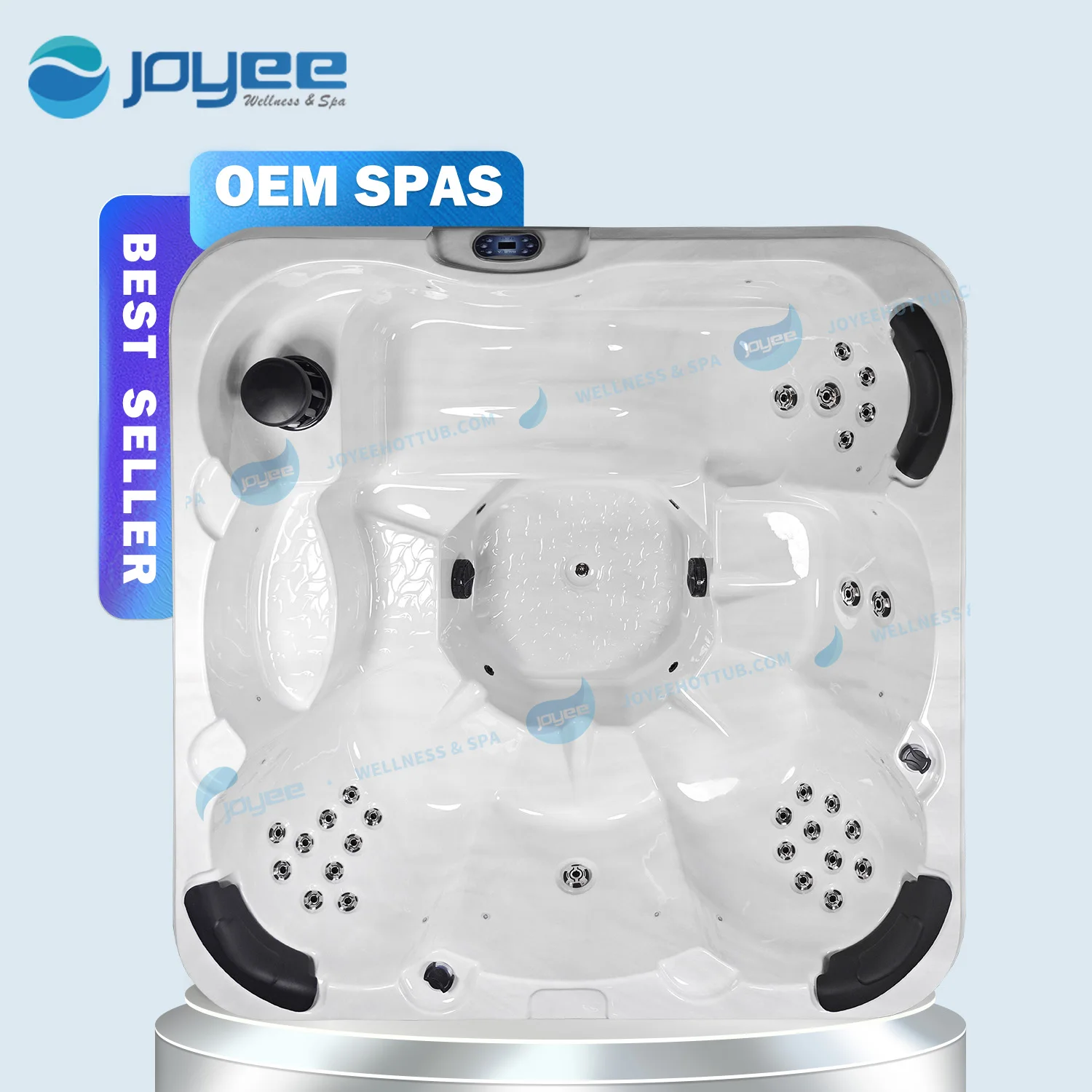 JOYEE European Garden Cheap Price Hydro Spa Jets Hot Tub Outdoor For 5 Person Jaccuzi Hottub Functional Spa Bath Tub Jacuzzier