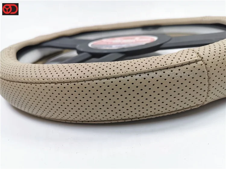 
Car Accessories Shop Car Steering Covers Non-Slip Genuine Leather Steering Wheel Cover with Factory Price 