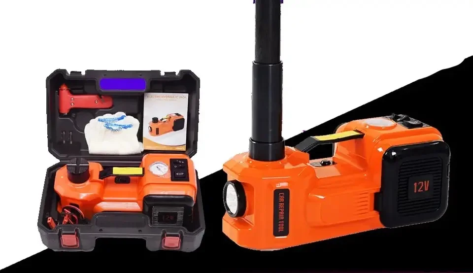 Portable 2 in 1 electric car jack 5 ton 12v kit hydraulic car jack lift and tyre pump