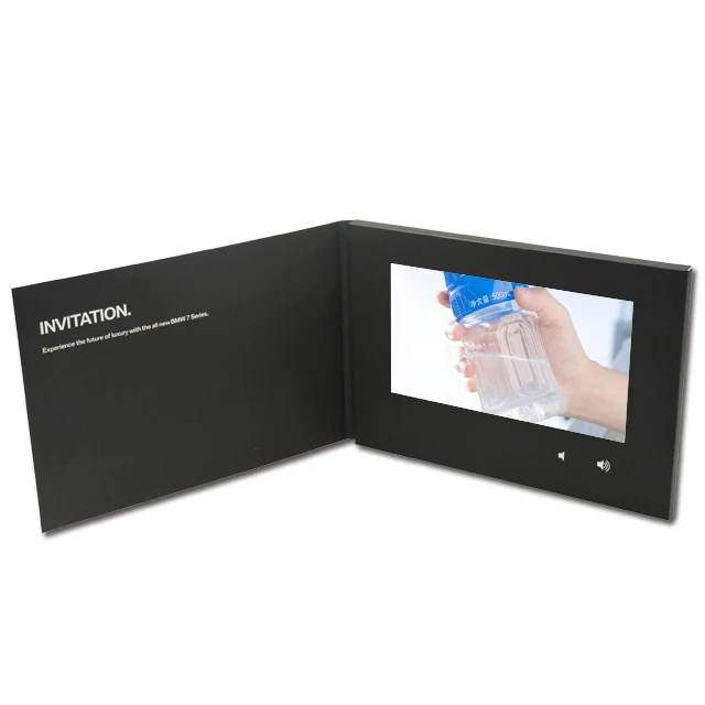 Китайская Фабрика ЖК Цифровая видеоброшюра поздравительная открытка для приглашения