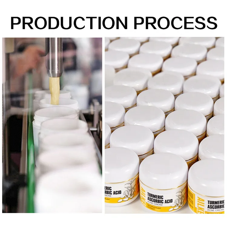 OEM/ODM Strong Effective Tumeric Fade Acne Scar Glowing Whitening Face Cream For Pimple Removal Oil Control Reduce Blackheads