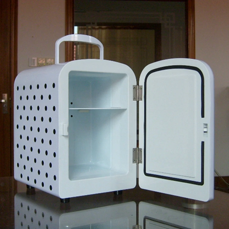 Portable 4l Mini Small Cosmetic Frigo Refrigerator Beauty Skin Care Makeup Mirror 12v Fridge Pink With Led Light For Bedroom