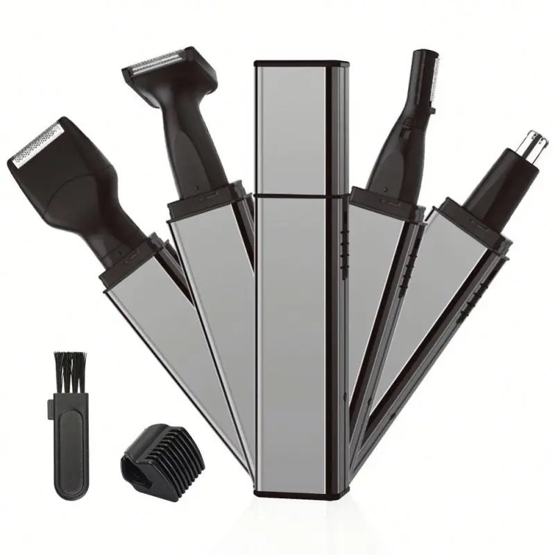 
4 In 1 Nose Trimmer Set All In One Wireless Custom Brand Men Grooming Kit Electric Nose Ear Hair Trimmer For Men 