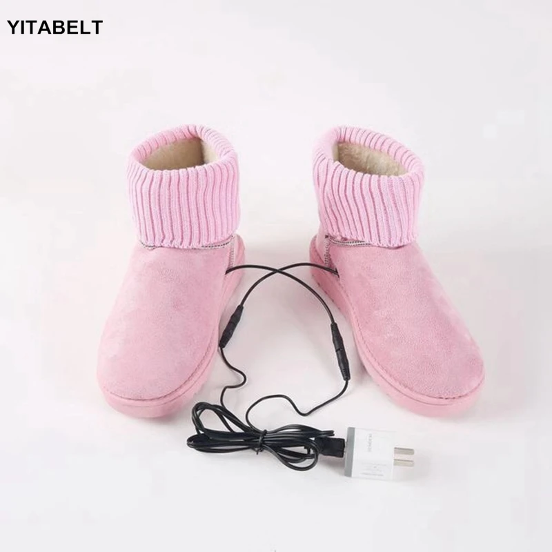  Плюшевые тапочки с подогревом USB для мужчин и женщин мягкие электрические обувь