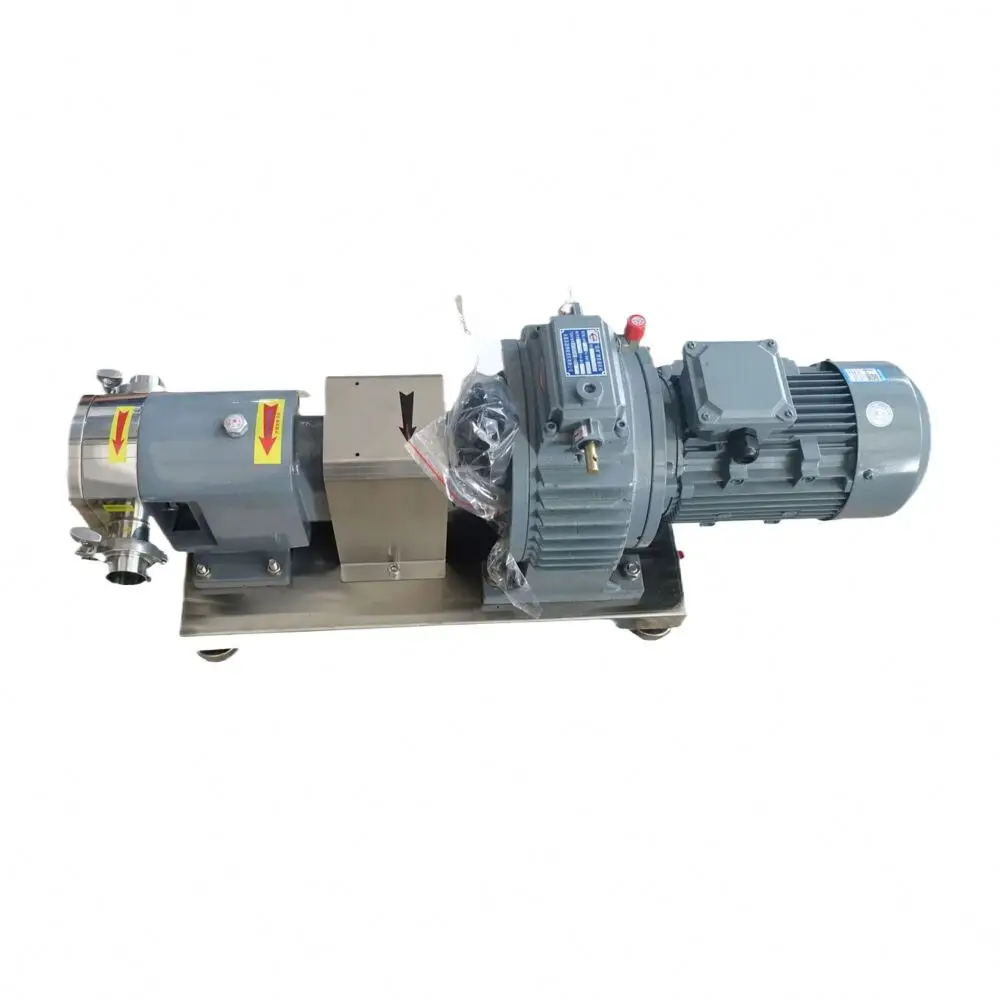 SS304 316 316L Rotary Lobe Pumps High Viscosity Liquid Transferred Pump Food Chocolate Jam Tomato Paste Honey Yogurt