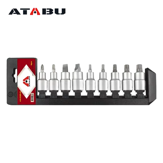 OEM/ODM ATABU Brand Hot Selling Product 1/2 Inch CR-V 9 Pcs Bit Socket Set