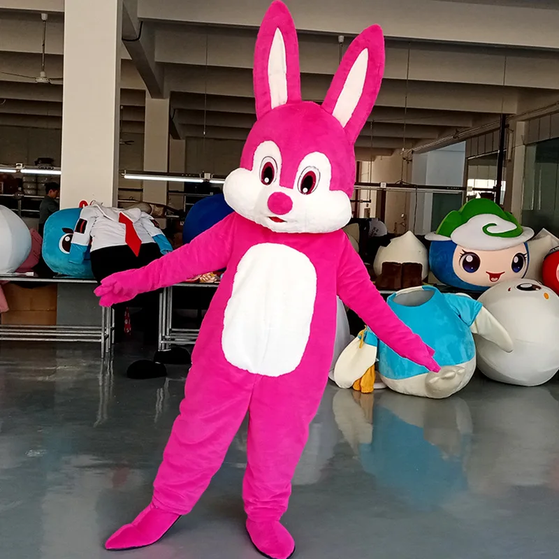 Kinqee High Quality Inflatable Character Bunny Mascot Costume Giant Life Size Inflatable Mascot For Sale