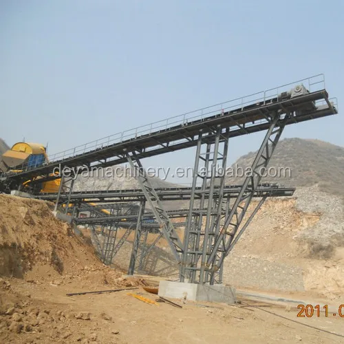 belt conveyor machine system mining quarry plant use