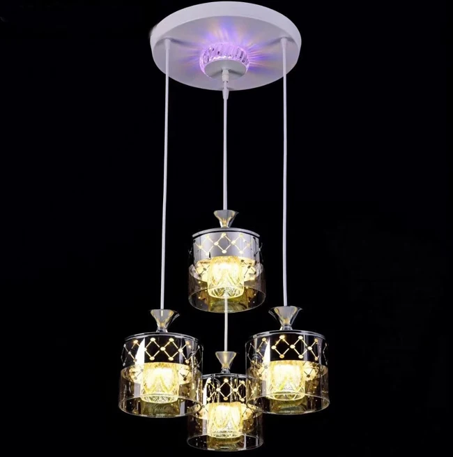 
Newest model home decor led glass pendant lighting, 2020 best popular new designer led hanging lighting (FX567/3+1) 