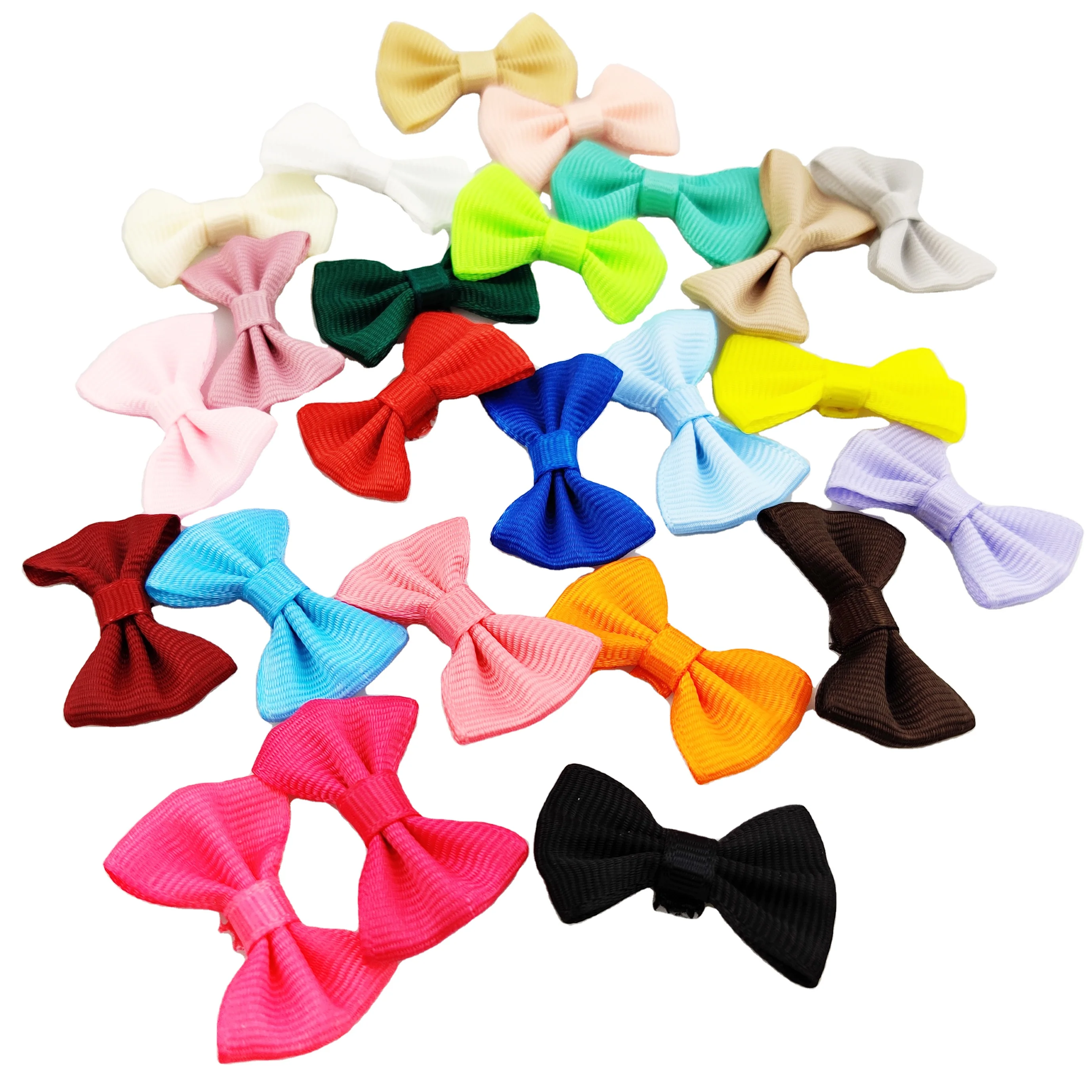 cheap price Handmade self adhesive mini grosgrain ribbon bow for gift package