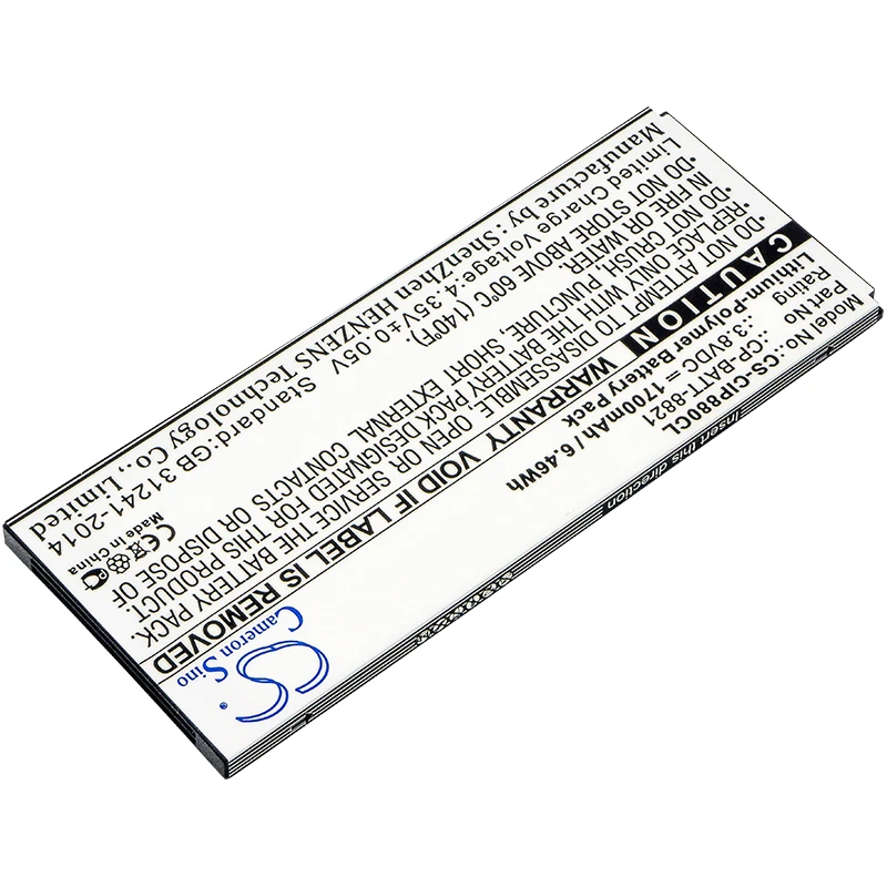 Кэмерон китайско 1700mA батарея для Cisco 8800 74-102376-01 CP-BATT-8821 GP-S10-374192-010H