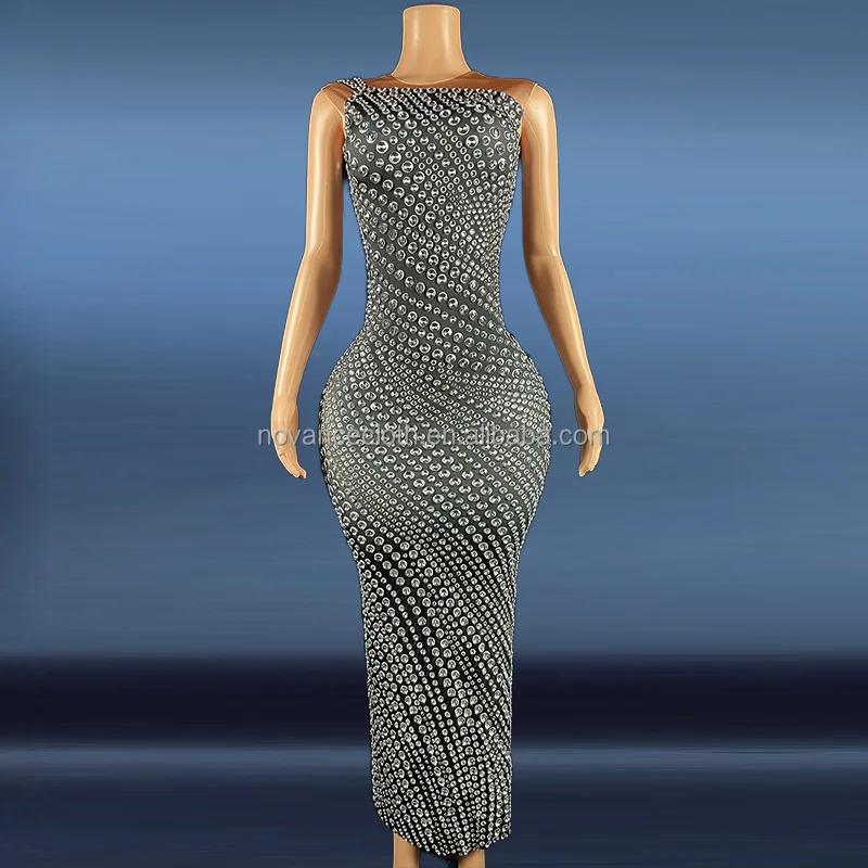 NOVANCE y830 поставщик одежды Роскошные Длинные вечерние платья со стразами и блестками вечернее платье для вечеринки