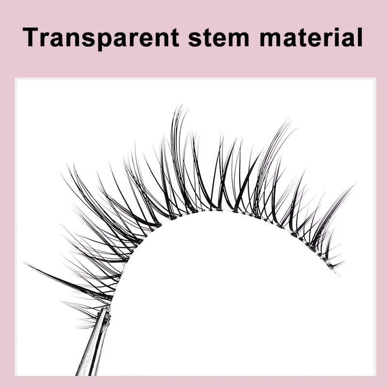 New Product High Quality Cheap Short Fluffy Lightweight D Curly12mm-15mm Full Strip Cat Eye Strip Lashes Private Label Silk Lash
