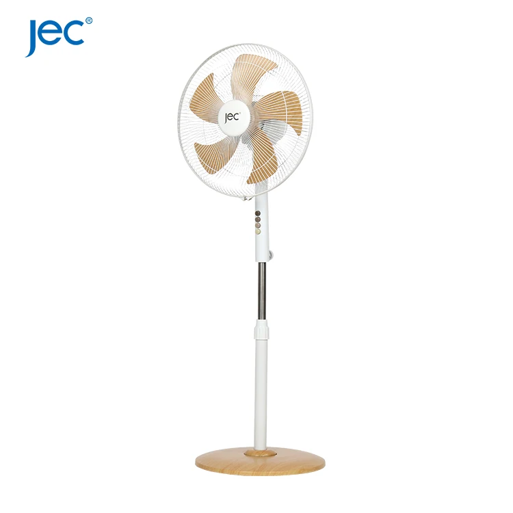 New Arrival OEM Air Cooling Beautiful Stand Fan wood electric fan 16 Inch Fan Stand for home