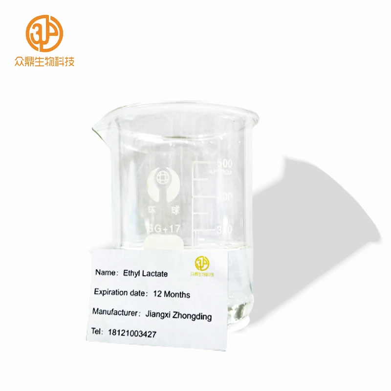 China Manufacturer Industrial Grade Organic Solvent Ethyl Lactate 97-64-3