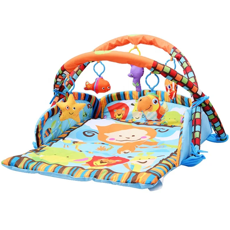 Cheap Price Soft And Safety Baby Play Mat Activity Gym Carpet With Hanging Toys Baby Play Mat