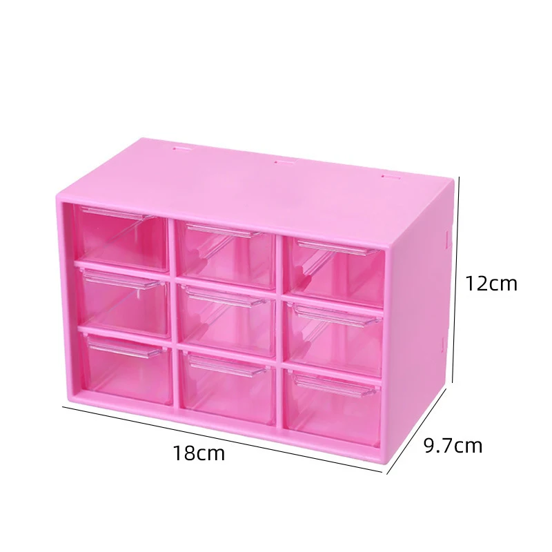 New design high quality girls desktop dustproof jewelry cosmetics plastic drawer storage box