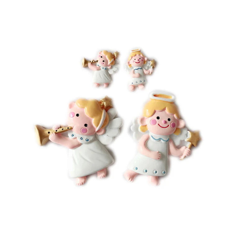 Resin crafts Religion series lovely cute angel baby wing figurine fridge magnets