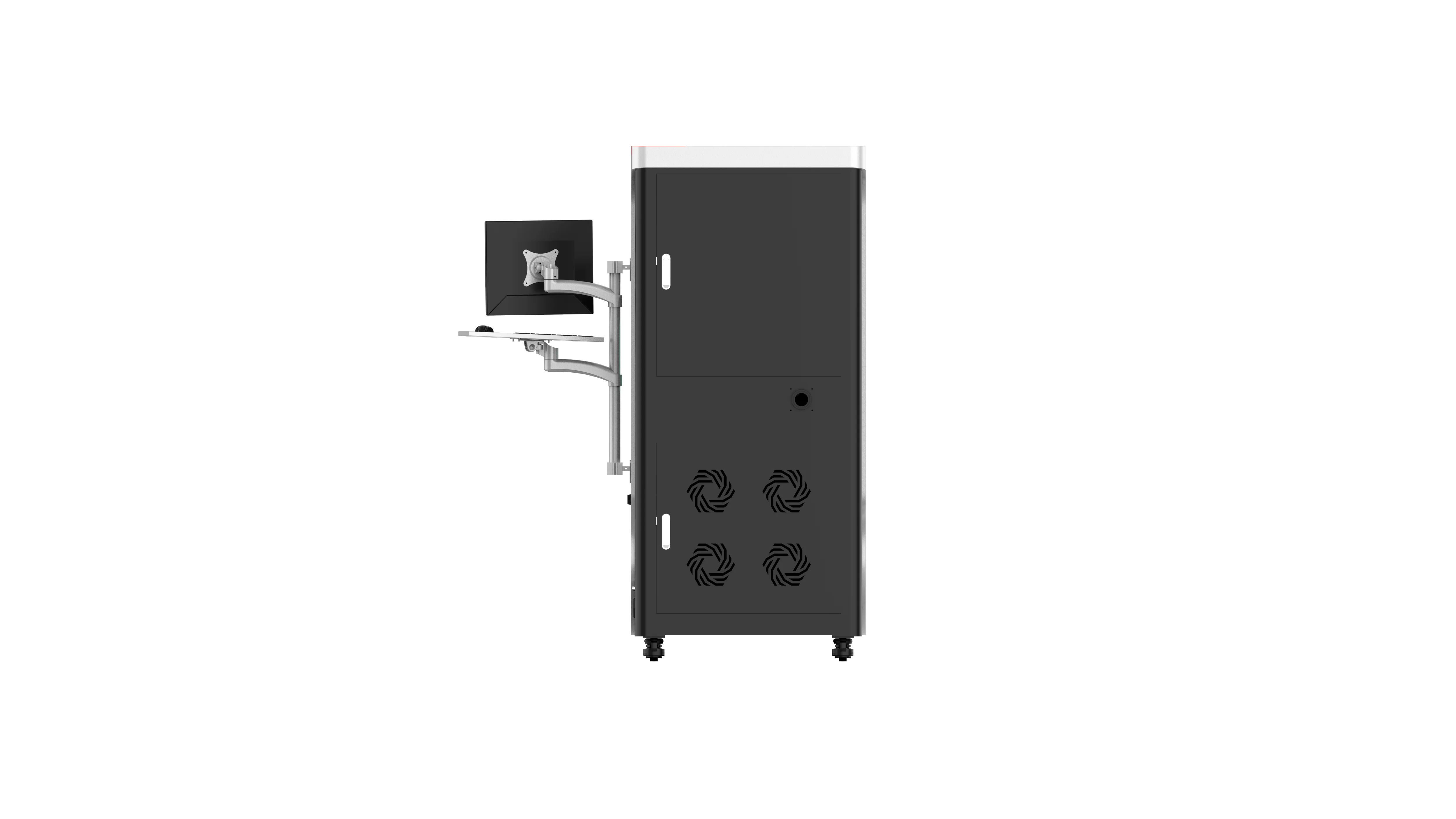 100w JPT Mopa M7 big enclosed fiber laser marking machine for anodized Aluminum marking