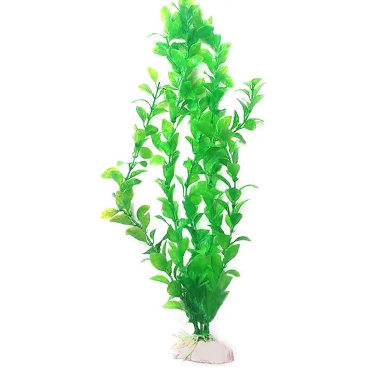 Simulation Water Grass 25cm Long Plastic Green Grass Aquarium Decoration Fish  Decorated with Fake Water Grass