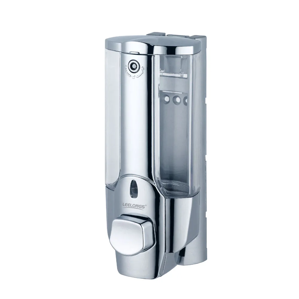 350ml Manual Kitchen Bathroom Shampoo Gel Lotion Single Soap Dispenser for Liquid Containers