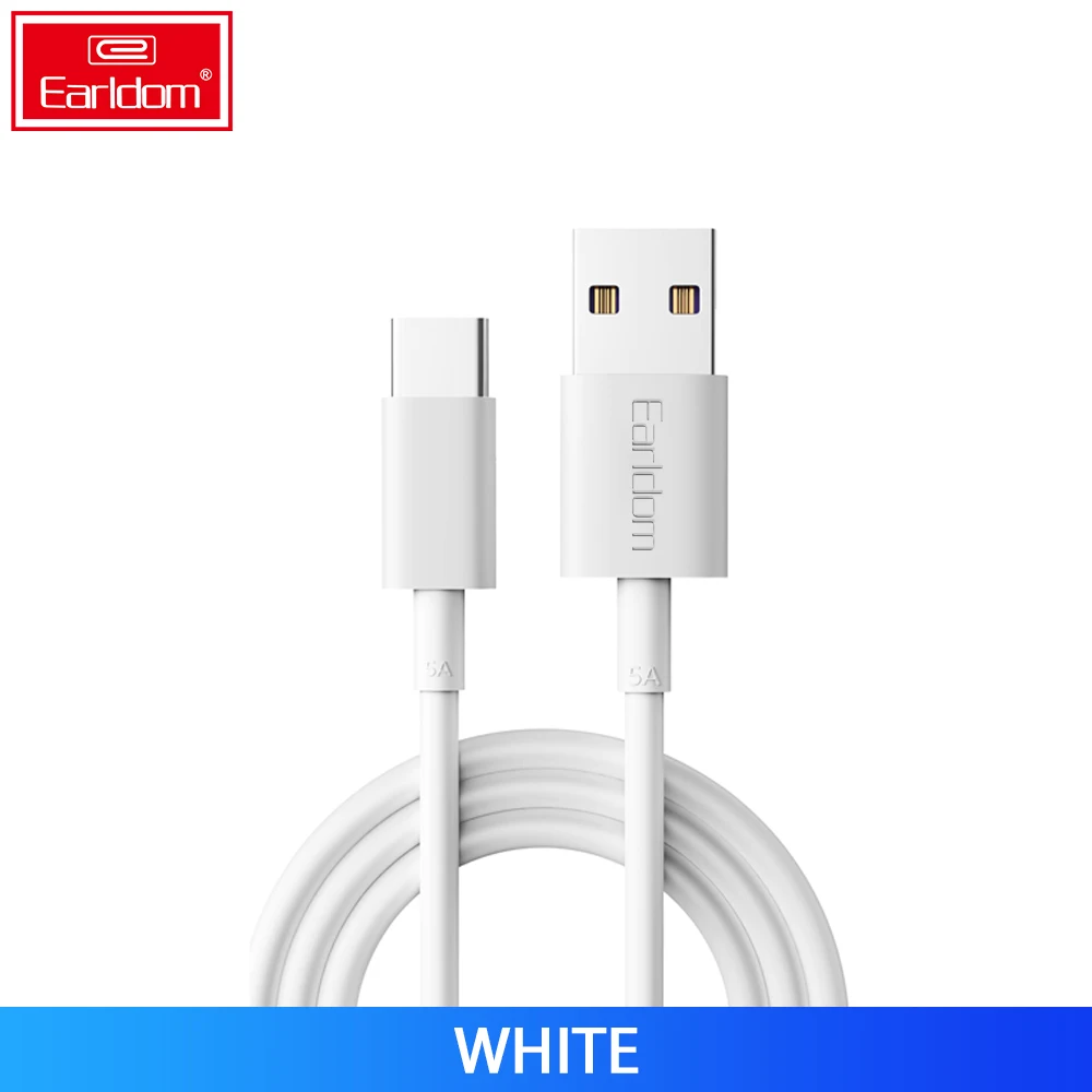 Кабель для быстрой зарядки Earldom 5A кабель синхронизации 1 м USB 3 0 Type-c Зарядные кабели мобильных телефонов Android типа C