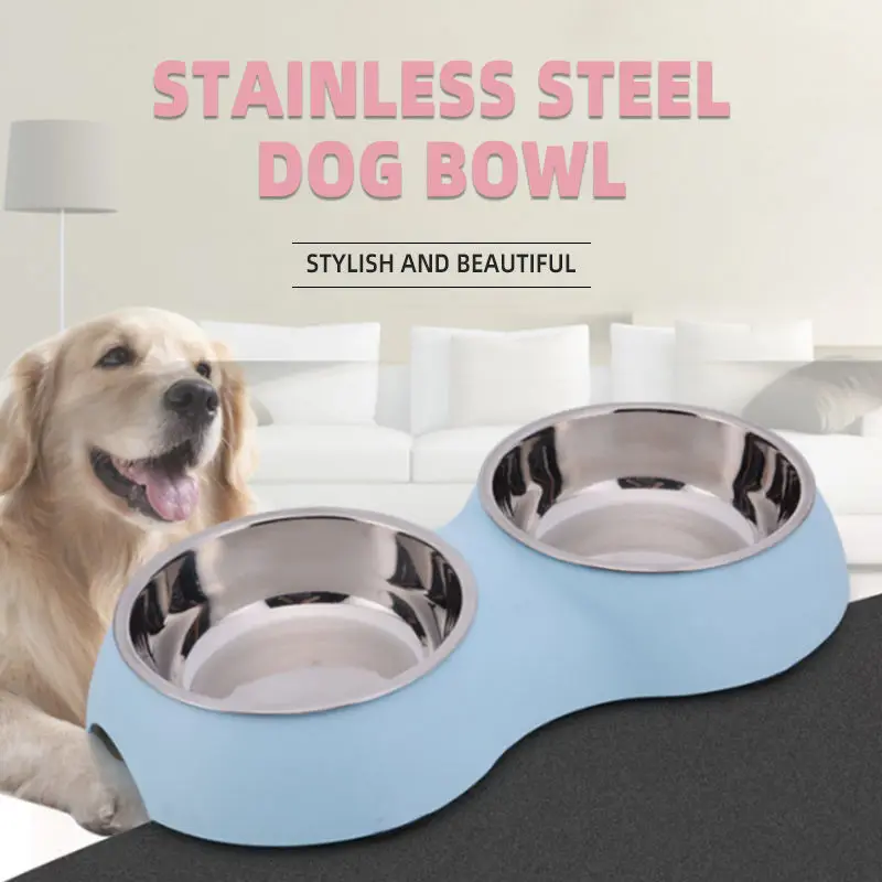 Manufacturing and wholesale 2022 hot selling modern double wall stainless steel feeding food water pet dog bowl cat bowl