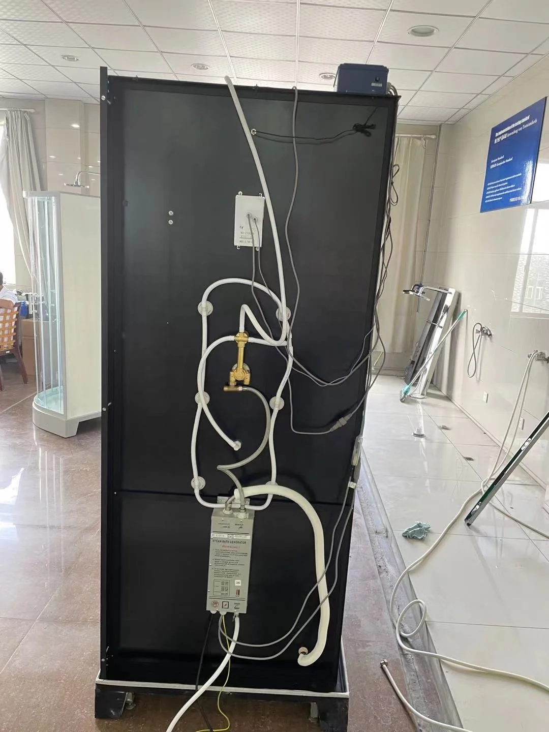 Cheap poland hidromassage box tempered glass door closed shower cabin