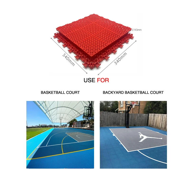 Hot selling waterproof prefabricated basketball field