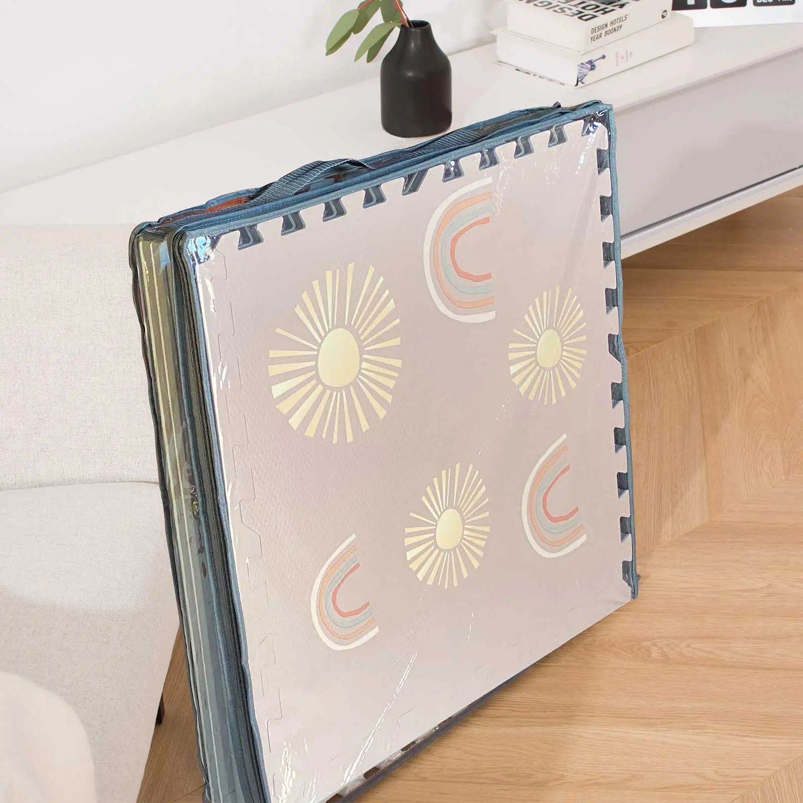 2024 Rainbow New Design Extra Large Plastic Non-Toxic Interlocking Foam Play Puzzle Mat Soft Baby Floor Mat for Infant