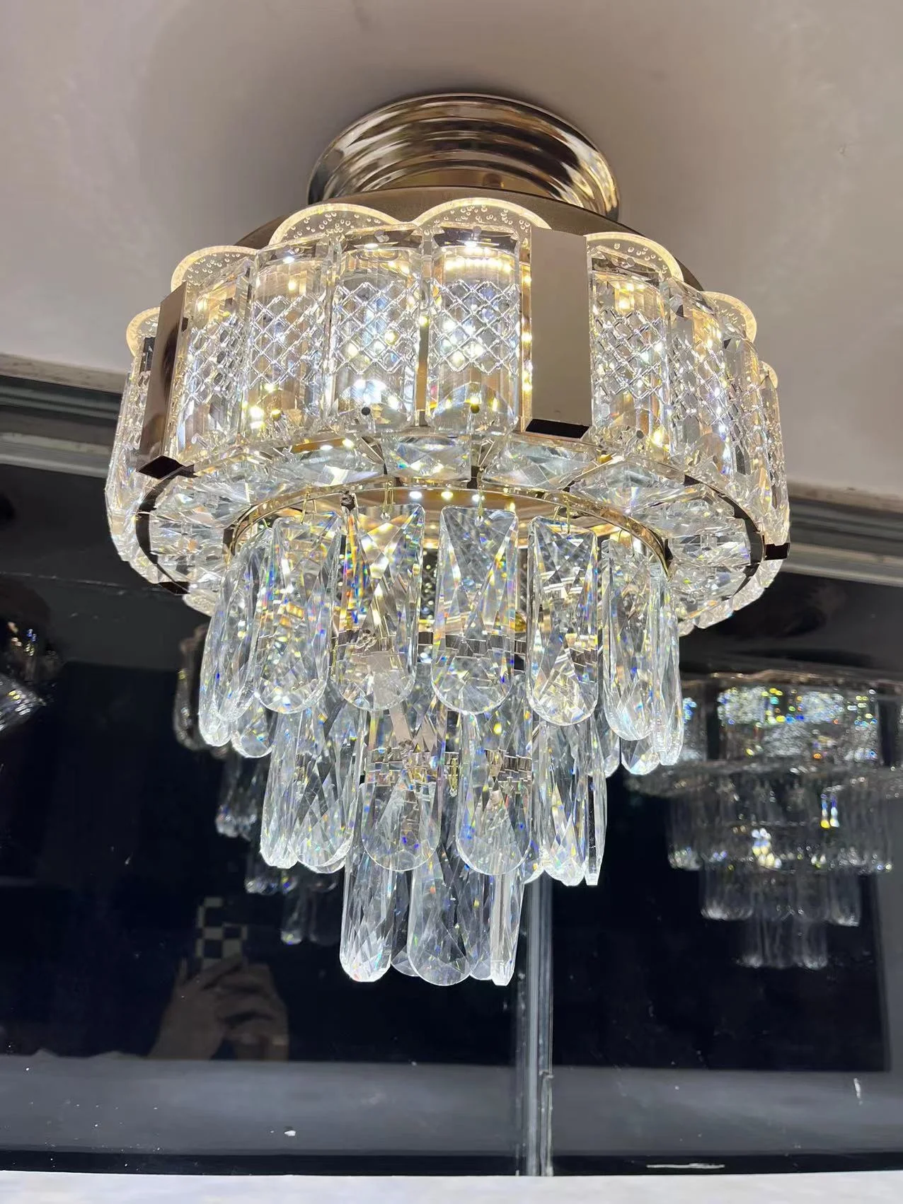 2022 New design Best sell  modern led crystal chandelier hanging light for home decorative  High quality and factory cheap price