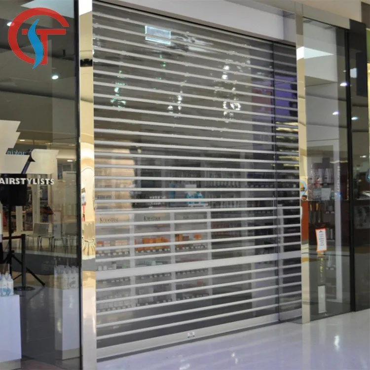 
Wholesale Security Crystal Clear Commercial Roller Down Plastic Shutter 