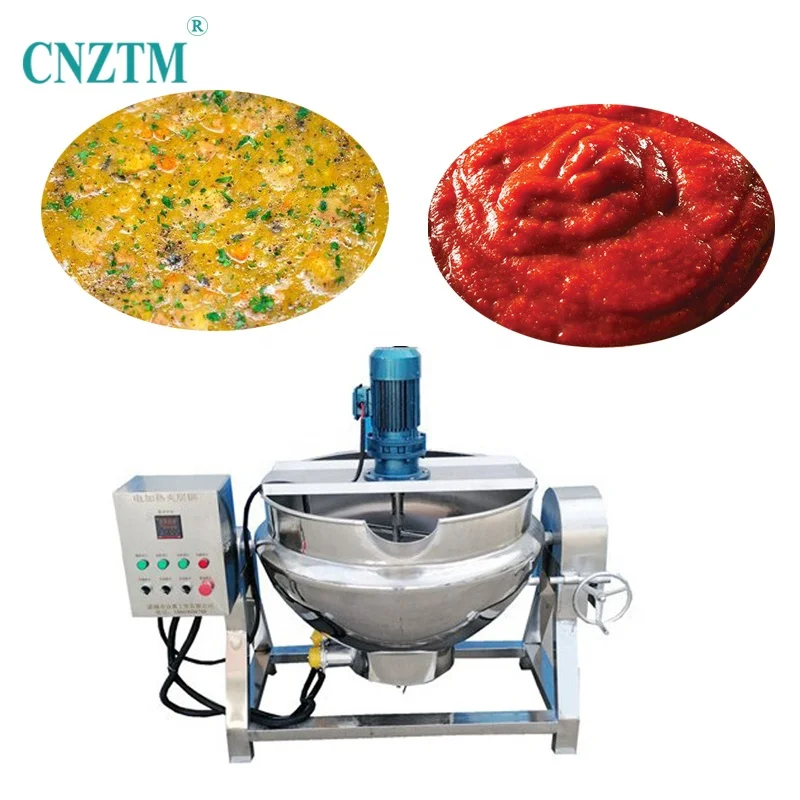 Jam Making Cooking Jacket Pot With Mixer For Turmeric Water Double Cooking Natural Gas Jacketed Kettle LPG Type